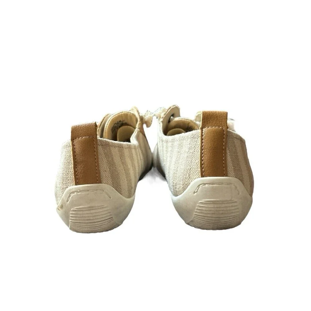 Ros Hommerson Womens Calypso Trainers Low Top Sneakers Shoes Sand/Cream Stripes